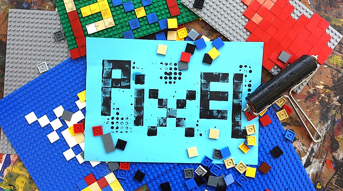 Kunstworkshop zur Codeweek: Die offene Pixelwerkstatt – Drucken mit Steckbausteinen