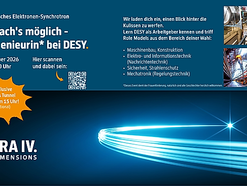 Flyer der Ingenieurinnenveranstaltung bei DESY 2026