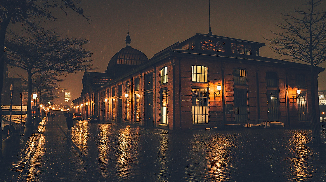 Fischauktionshalle Schnee
