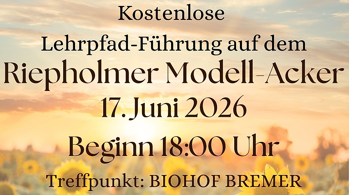 Führung auf dem Lehrpfad in Riepholm