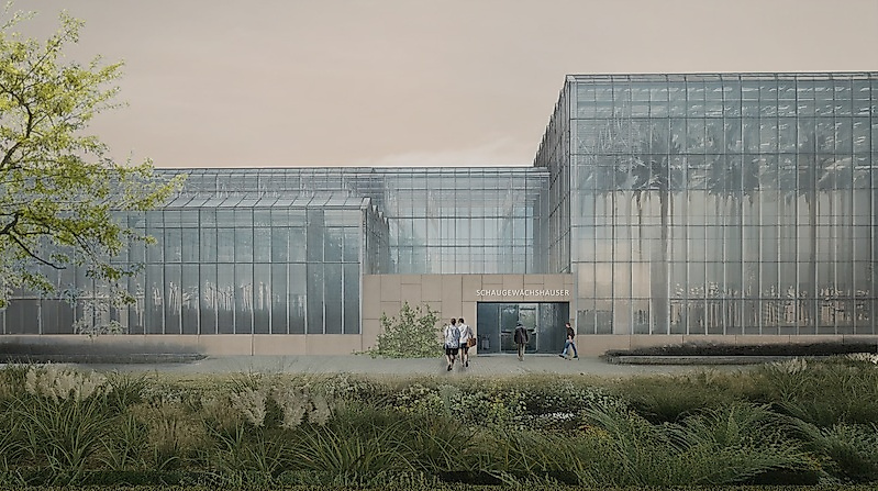 Baustellenführungen Neubau Schaugewächshaus Klein Flottbek