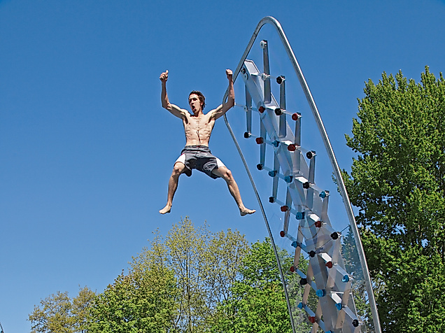 Kletterwand im Kombibad Billstedt