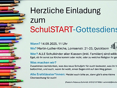 Schulstart-Gottesdienst