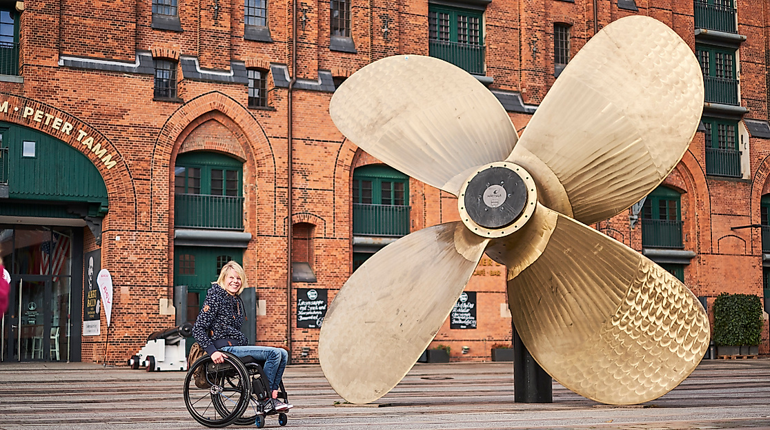 Hamburg mit dem Rollstuhl