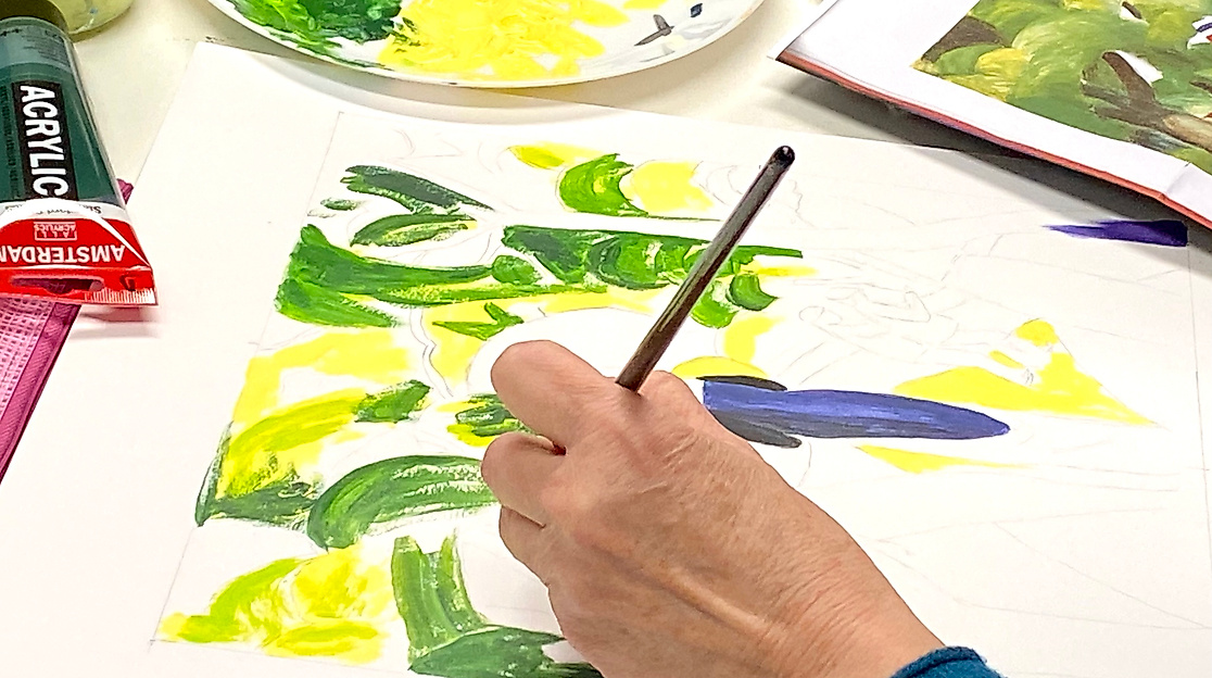 Acrylmalkurs an der Künstlerschule Hamburg – KSH