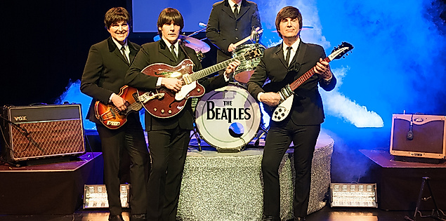 Beatles Band auf der Bühne
