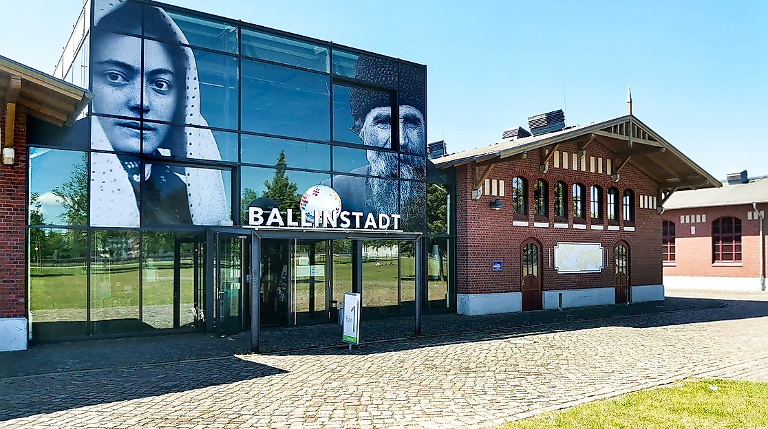 Außenansicht des Auswanderermuseums BallinStadt