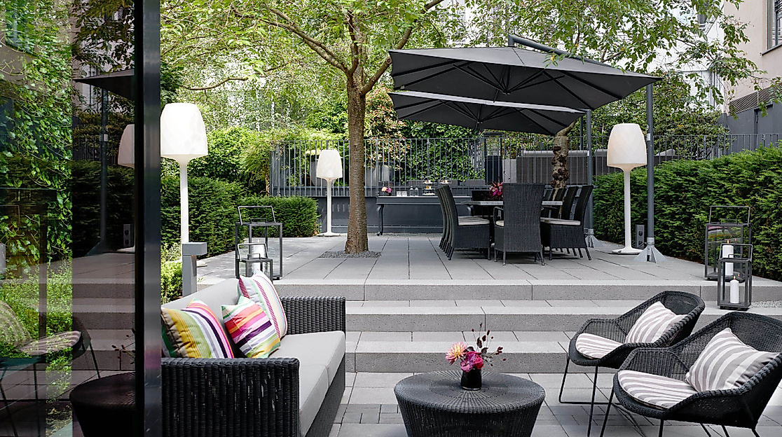 The George Hotel Hamburg: Garten