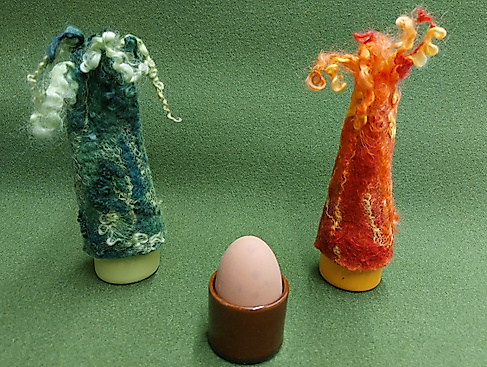 Osterfilzen: Eierhütchen