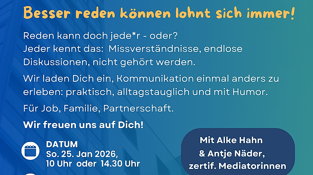 Poster Kommunikation auf den Punkt 2026