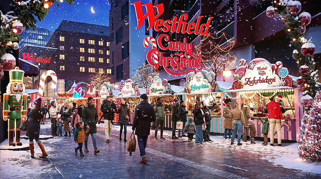 Westfield Hamburg-Überseequartier_Candy Christmas_2(c)Westfield Hamburg-Überseequartier - Bild mit KI bearbeitet.