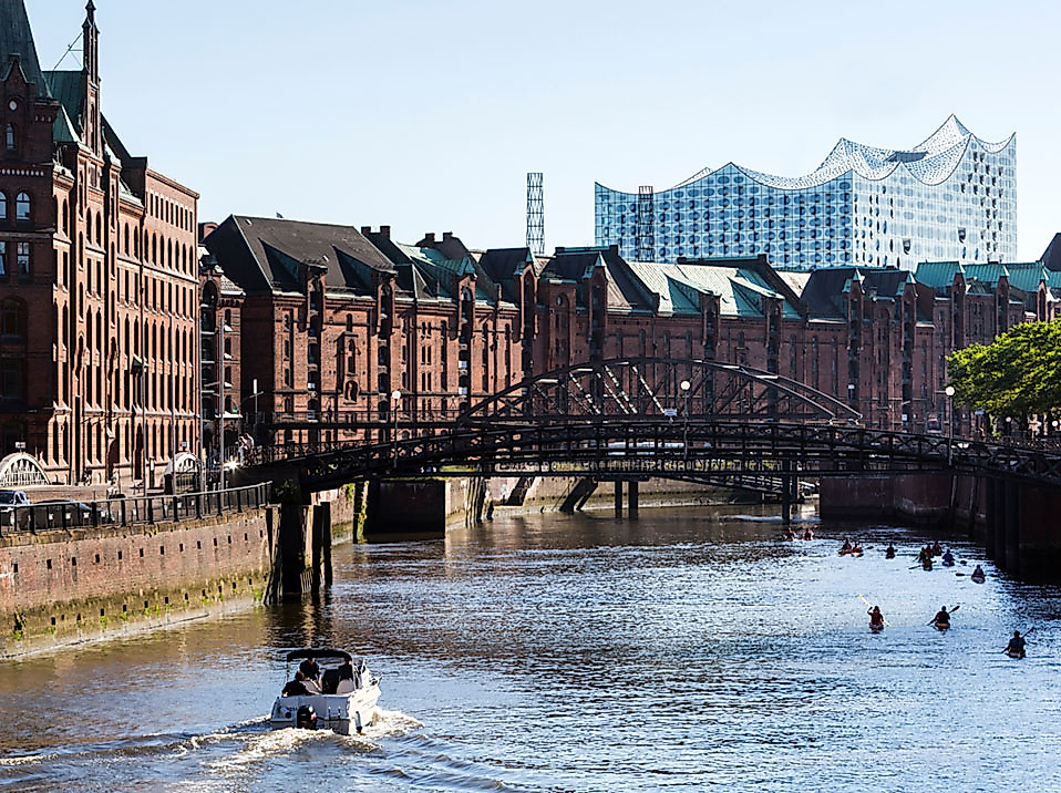 Speicherstadt und Elbphilharmonie in Hamburg