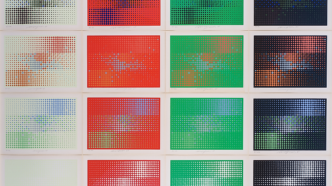 Almir Mavignier: permutation horizontal, 1961, sammlung mavignier
