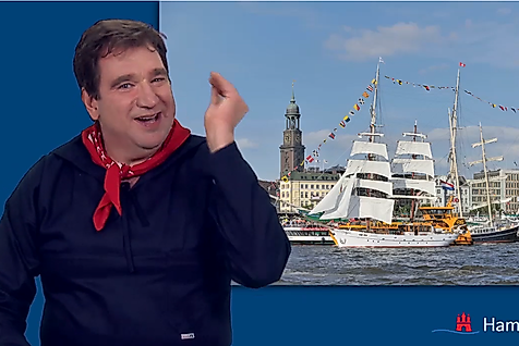 Welcome in Hamburg in International Sign Language
