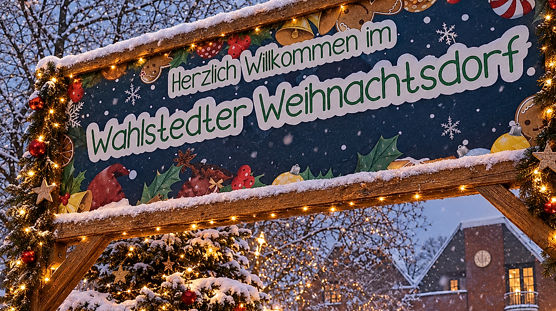 schild-weihnachtsdorf-winterlich_mit-ki-unterstuetzung