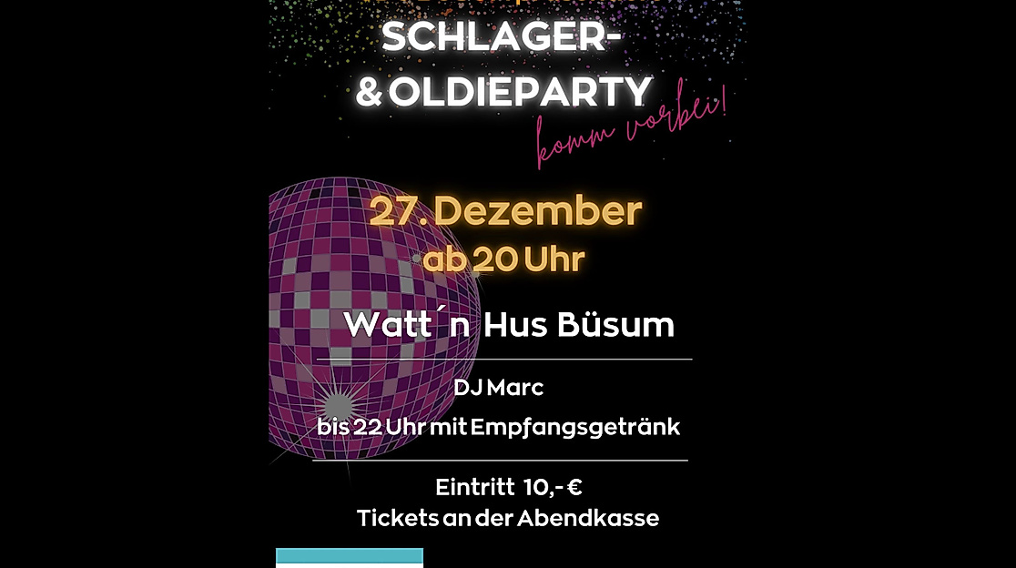 Schlager- und Oldieparty der CDU Büsum