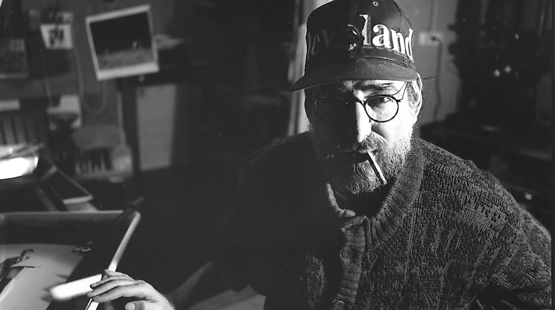 Larry Lazarus in the darkroom