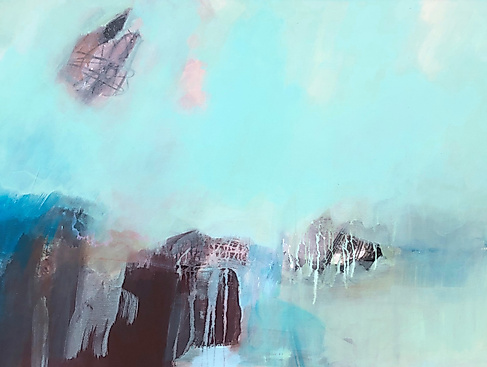 newhorizons , 100 x 180 cm, Acryl auf Leinwand (Ausschnitt)