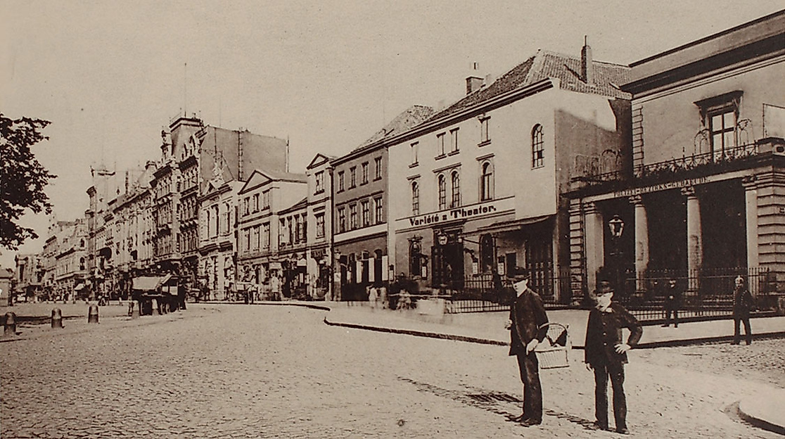 Spielbudenplatz auf St.Pauli 1889