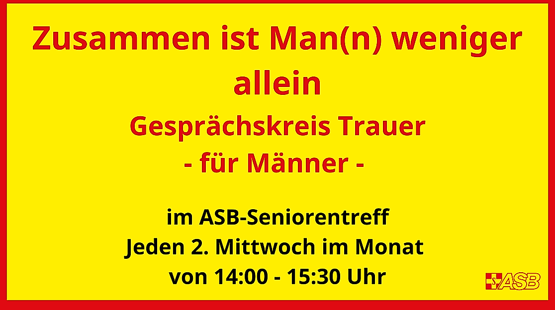 Gesprächskreis Trauer Männer