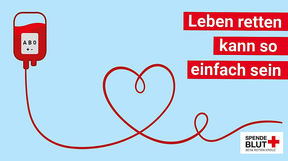 DRK Blutspende Logo Kann Leben retten CR DRK-Blutspendedienst NSTOB MV