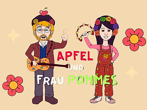 Apfel und Frau Pommes