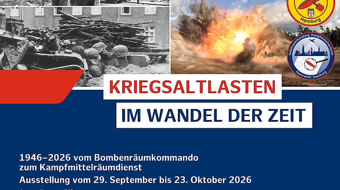 Ausstellungsplakat 80 Jahre Kampfmittelräumdienst