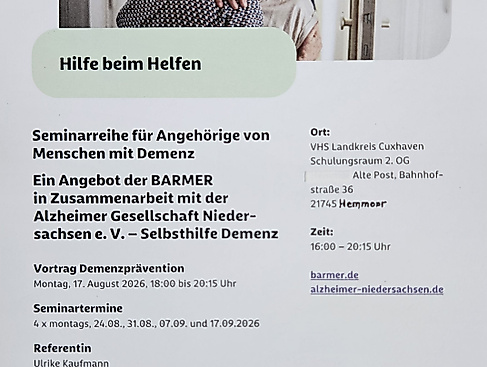 Vortrag Demenzprävention