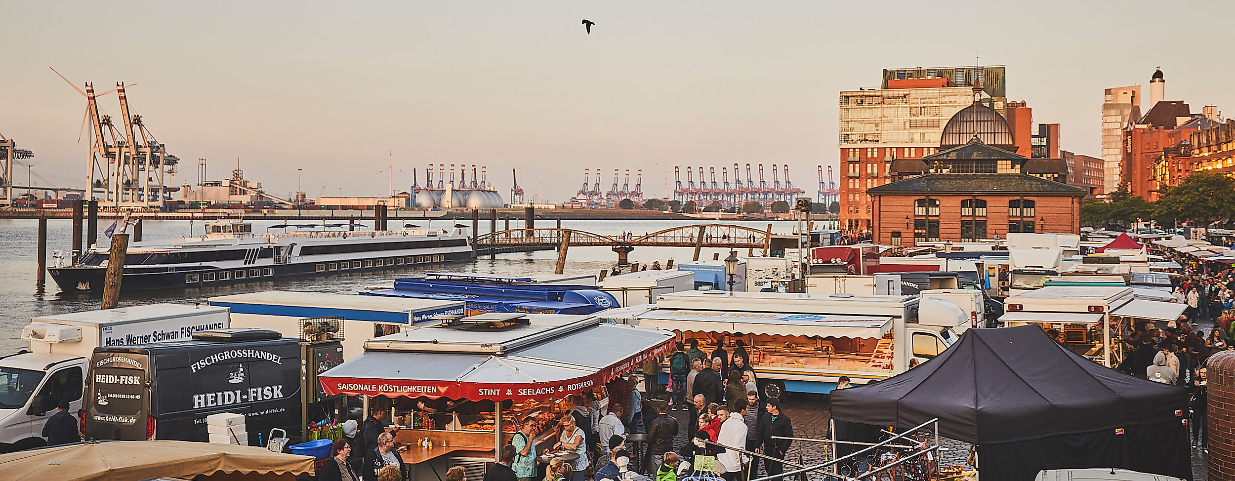 Fischmarkt am Hamburger Hafen