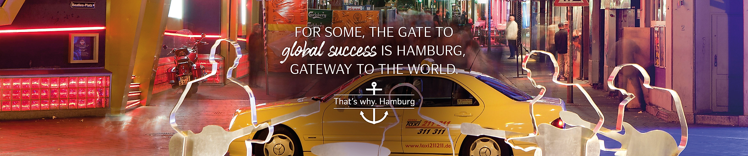 Grafik zur Kampagne ‚Stream & Shout – Hamburg Celebrates 60 Years of The Beatles