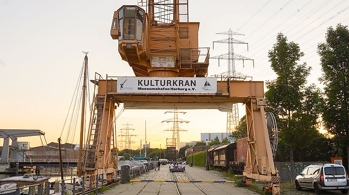 Kulturkran im Binnenhafen Hamburg-Harburg