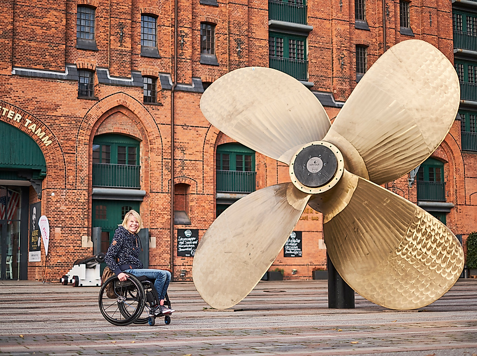Hamburg mit dem Rollstuhl