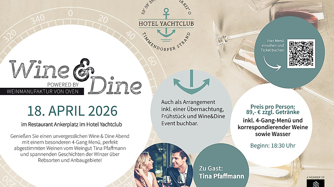 Wine & Dine im Hotel Yachtclub