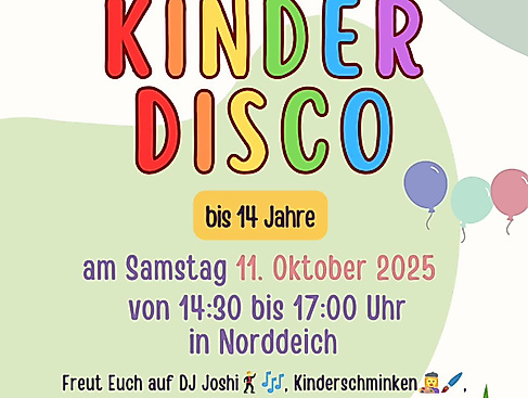 LaJu Kinder-Disco auf dem Hof Sievers in Norddeich