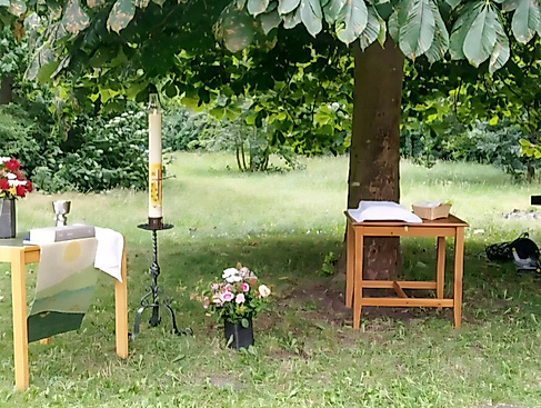 Gottesdienst im Garten