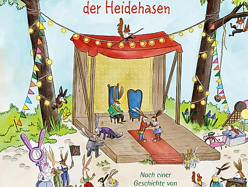 Das Wimmelbuch der Heidehasen, illustriert von Lotte Bräuning, Atrium 2026.