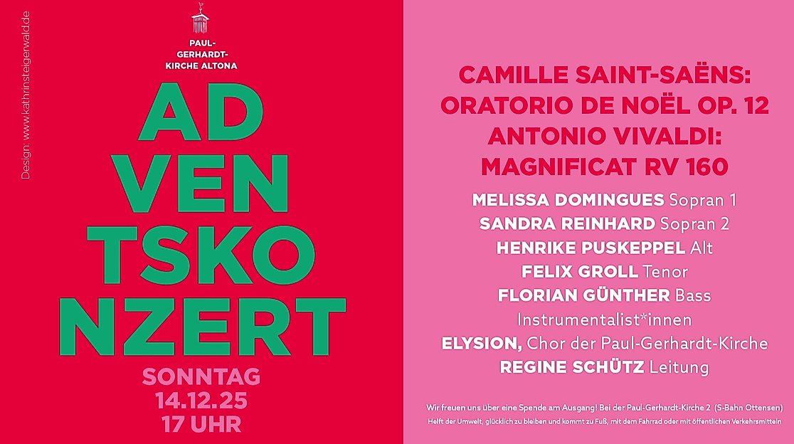 Einladung zum Adventskonzert mit Elysion - der Chor der Paul-Gerhardt-Kirche