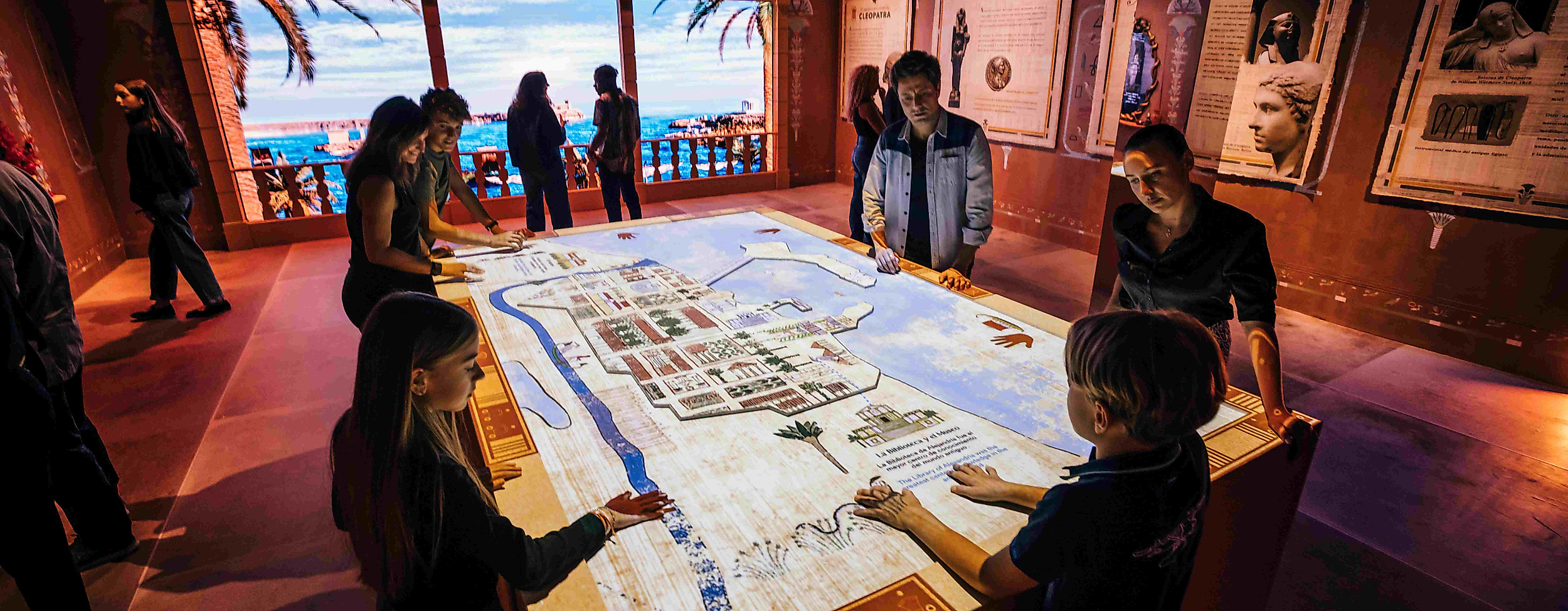 Interaktive Ausstellung mit antikem Thema