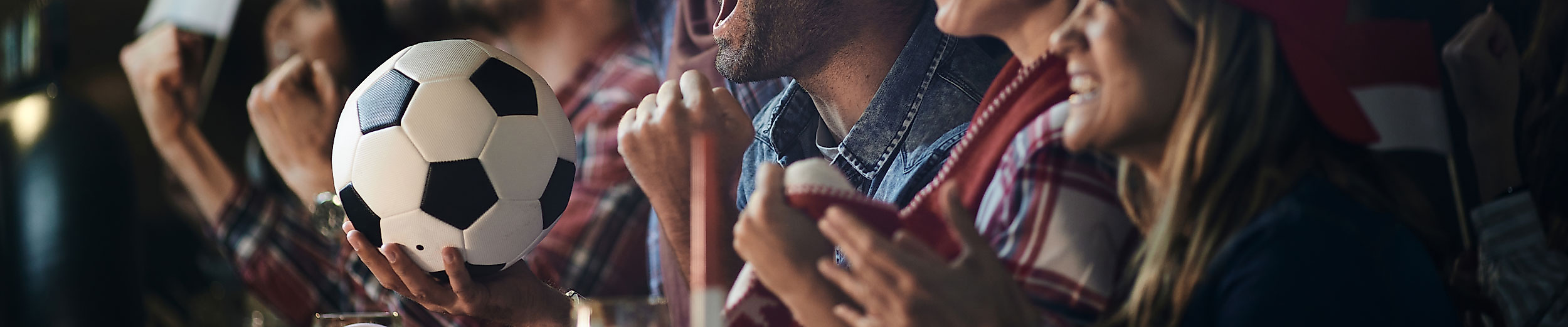 Zusammen Fußball gucken