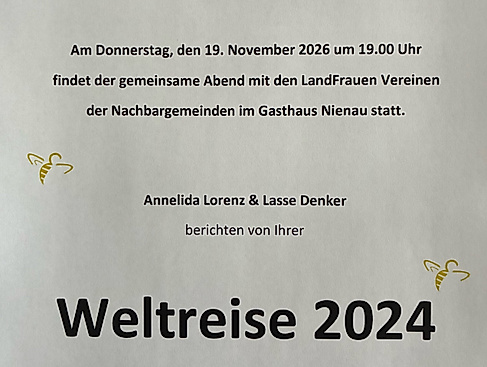 Landfrauenverein Artlenburg/ Avendorf, Gemeinsamer Abend mit den Nachbarvereinen Landfrauen