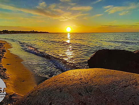 Früh morgens am Strand