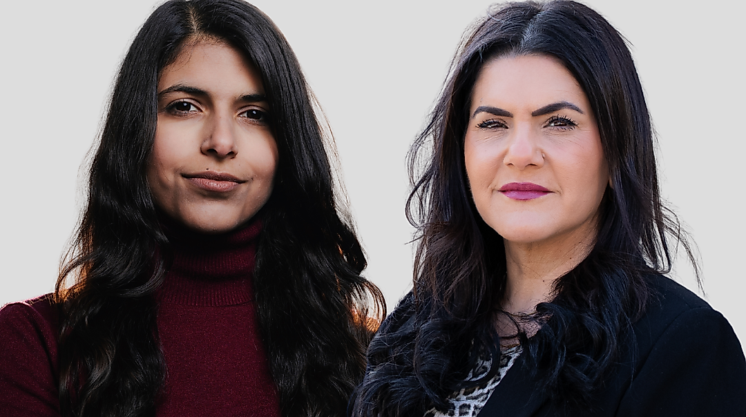 (v.l.n.r.) Daniela Sepehri, Mariam Claren