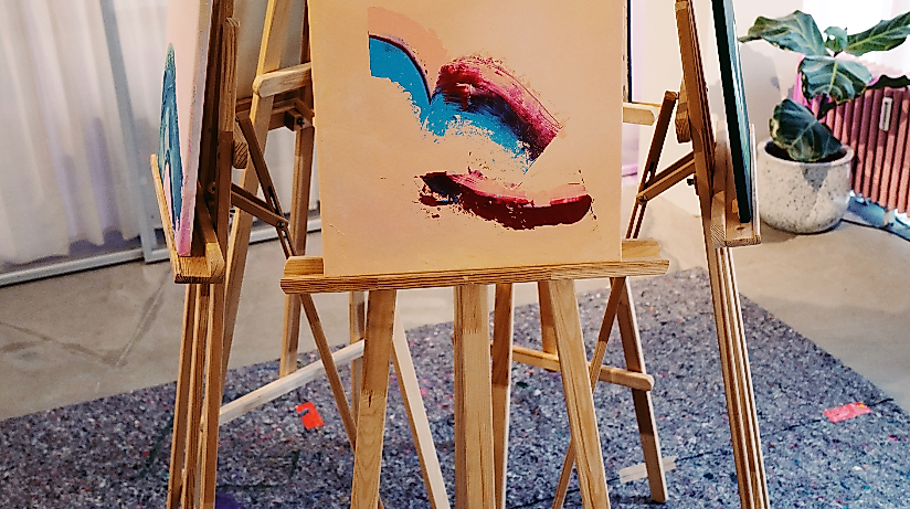 Staffelei Setup bei kultur&gut