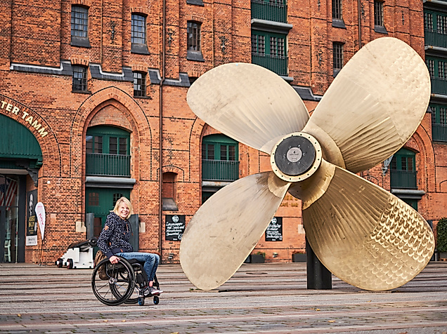 Hamburg mit dem Rollstuhl