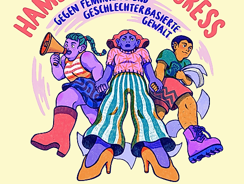 Anti-Feminizid-Kongress_Illu mit Datum_Judith Kranz