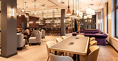 Bar area Premier Inn Hamburg St. Pauli