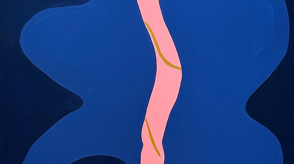 You smell like nudity even when dressed warmily. Acrylic on canvas, 100x70 cm, 2023.