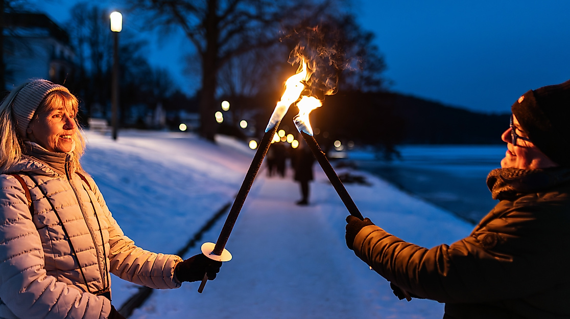 Fackelwanderung am Dieksee
