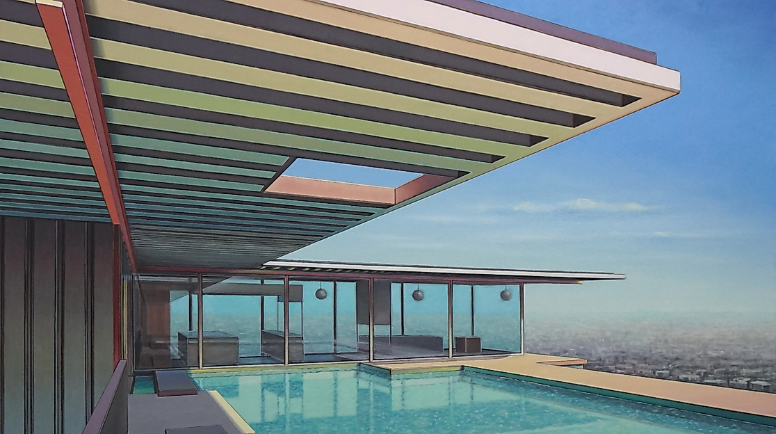 Tobias Stutz, Casestudy house 22, 2024, 160x160cm
