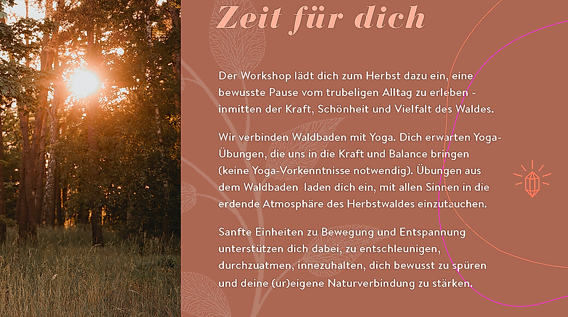 Yoga und Waldbaden in der Natur in Hamburg